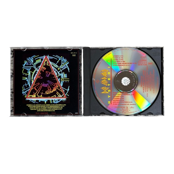 Hysteria by Def Leppard CD (PDO Pressing, 1987, Mercury) - Picture 4 of 5